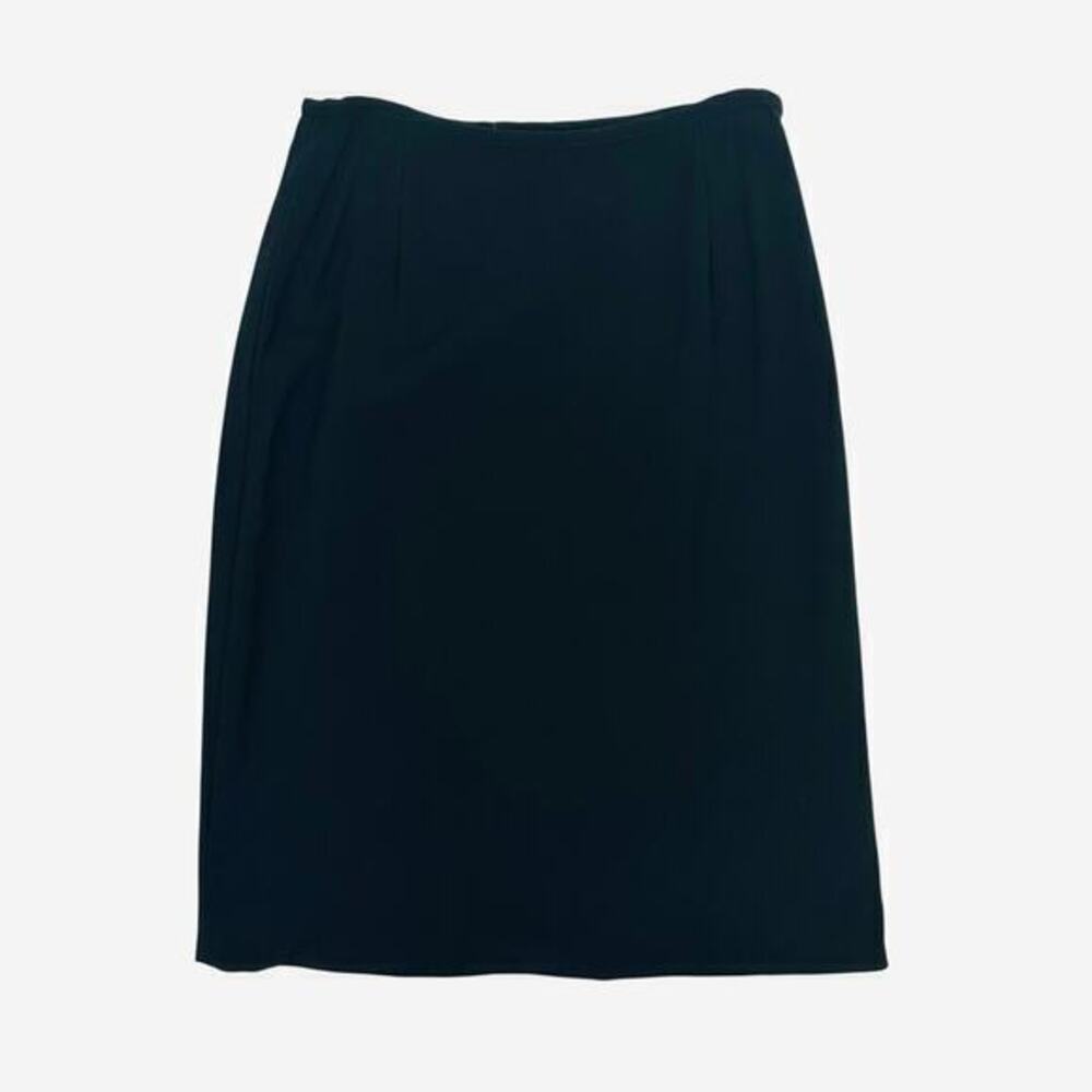 Max Mara Pencil Skirt Size 8‎ Black Business Casual Preppy Career Office